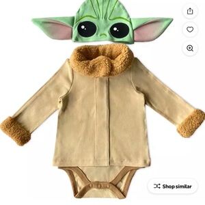 Star Wars Baby Yoda Costume - Green and Tan